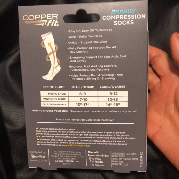 Black Compression Socks - Picture 2 of 4
